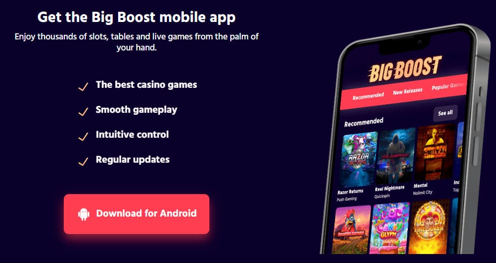 big boost casino mobilapp